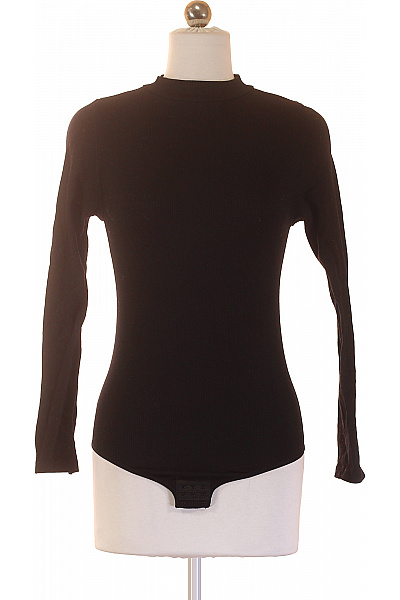 Magic Body Fashion Dámské Tričko S Dlouhým Rukávem A Stojáčkem černé Vel. XS