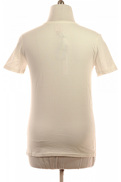 Sublevel Bílé tričko s krátkým rukávem a výšivkou sobího pivního hrnku Vel. M | Sublevel | obrázek 3