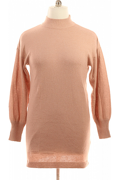 VERO MODA Dámské Pletené Rolákové Tunikové šaty S Dlouhým Rukávem Jednoduché Vel. L