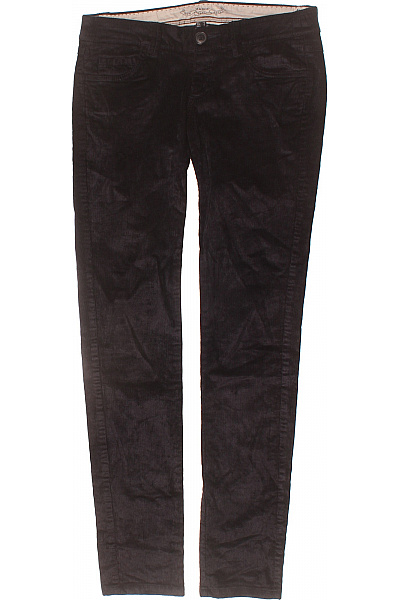 MANGO Dámské Tmavé Manšestrové úzké Džíny Klasické Velikost 36