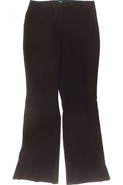 MANGO Dámské černé Společenské Zvonové Oblekové Kalhoty Dlouhé Velikost 36