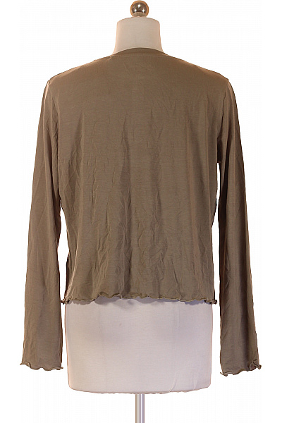 JOCKEY Dámské modalové tričko khaki henley crop top s dlouhým rukávem basic Velikost 36 | JOCKEY | obrázek 2