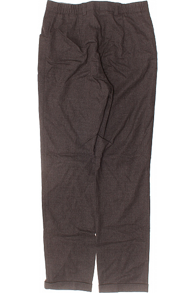 BRAX Dámské vlněné oblekové kalhoty rovné ležérní tmavě hnědé viskózové Velikost 36 | BRAX | obrázek 3