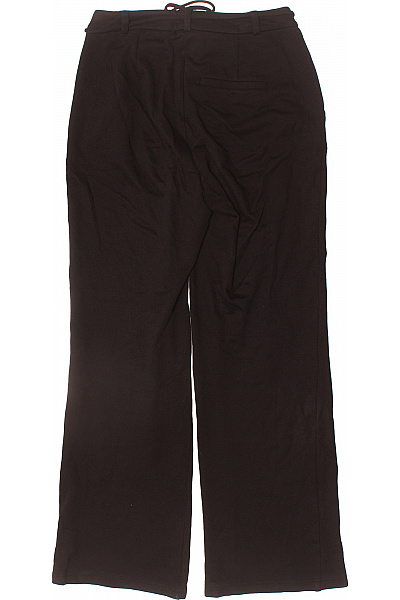 s.OLIVER Dámské černé rovné kalhoty s pružným pasem a mašlí Velikost 36 | s.OLIVER | obrázek 3