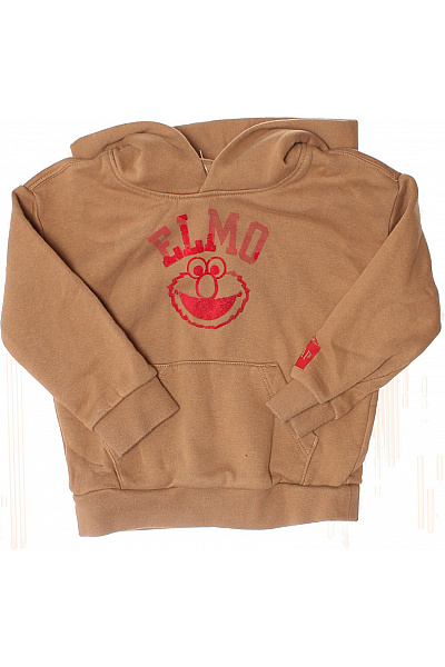 Gap Dětská Hnědá Elmo Mikina S Kapucí A Potiskem Vel. 3
