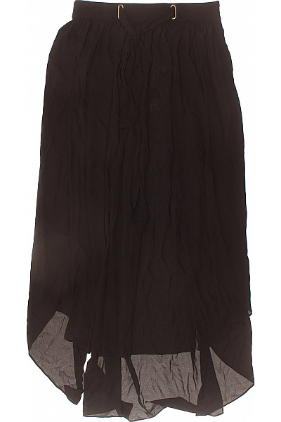 Karen Millen Dámská černá dlouhá volná splývavá letní sukně s pružným pasem Velikost 40 | Karen Millen | obrázek 2