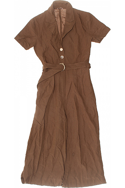 LIU JO hnědý dámský krátký rukáv overal s páskem Velikost M | LIU JO | obrázek 2