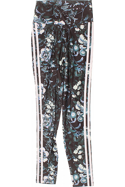 ADIDAS Dámské sportovní legíny s květovaným potiskem a bočním pruhem Velikost XXS | ADIDAS | obrázek 2