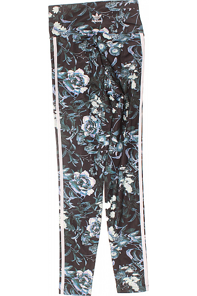 ADIDAS Dámské sportovní legíny s květovaným potiskem a bočním pruhem Velikost XXS | ADIDAS | obrázek 3