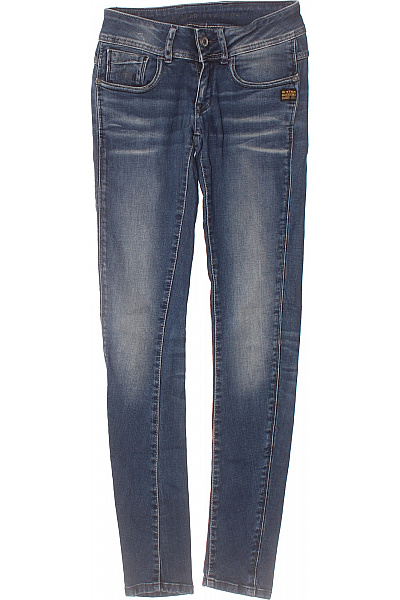 G-Star Dámské Modré Strečové Skinny Džíny Seprané Vel. 25/32