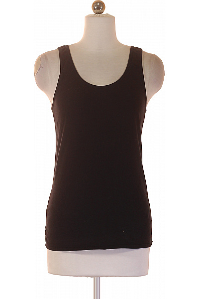 Dámské černé Tílko Bez Rukávů Basic Velikost XS