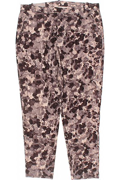 InWear Dámské polyesterové kalhoty květované šedé béžové ležérní rovné tříčtvrteční Vel. 40 | InWear | obrázek 2