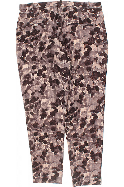 InWear Dámské polyesterové kalhoty květované šedé béžové ležérní rovné tříčtvrteční Vel. 40 | InWear | obrázek 3