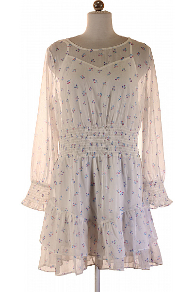 French Connection Bílé šaty s květinovým potiskem a dlouhým rukávem Velikost m | French Connection | obrázek 2