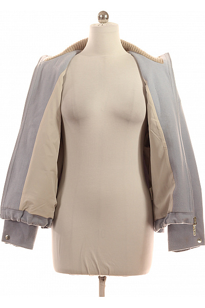 White Label Dámský polyesterový krátký bomber kabát světle modrý moderní na zip Velikost 38 | White Label | obrázek 3