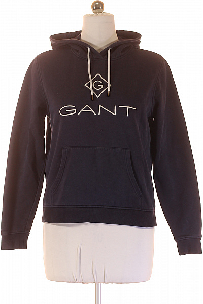 GANT Dámská Tmavě Modrá Hoodie S Kapucí A Klokaní Kapsou Gant Vel. L