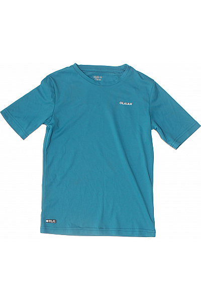 Dětské Chlapecké Modré Sportovní Tričko Krátký Rukáv | Unimoda | obrázek 2