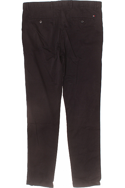 TOMMY HILFIGER Pánské bavlněné tmavé rovné ležérní chinos kalhoty s kapsami Vel. 32/34 | TOMMY HILFIGER | obrázek 3