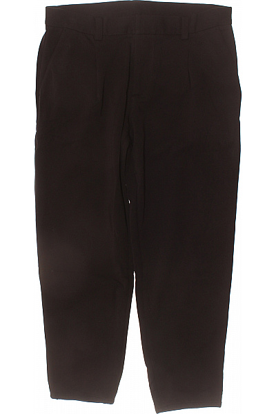 ARMANI Pánské oblekové kalhoty tmavé volné elegantní rovné s puky Velikost xl | ARMANI | obrázek 2