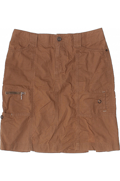 EDDIE BAUER Bavlněná hnědá cargo mini sukně outdoorová se zipem Velikost 6 | EDDIE BAUER | obrázek 2