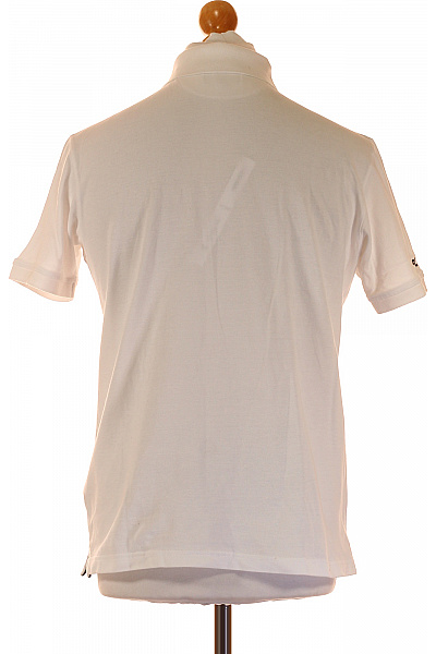 La Martina Bavlněné Bílé Polo Tričko Pánské Sportovní S Krátkým Rukávem S Výšivkou Velikost m | La Martina | obrázek 3