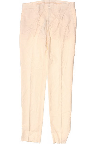 D&G Béžové Společenské Kalhoty Elegantní Rovné Dlouhé Business Vel. 48
