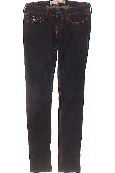 Hollister Dámské Tmavě Modré Strečové Skinny Džíny Vel. 24