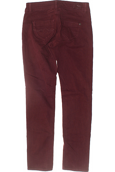 Pepe Jeans Dámské bordó džíny dlouhé ležérní s kapsami Velikost 26/30 | Pepe Jeans | obrázek 3