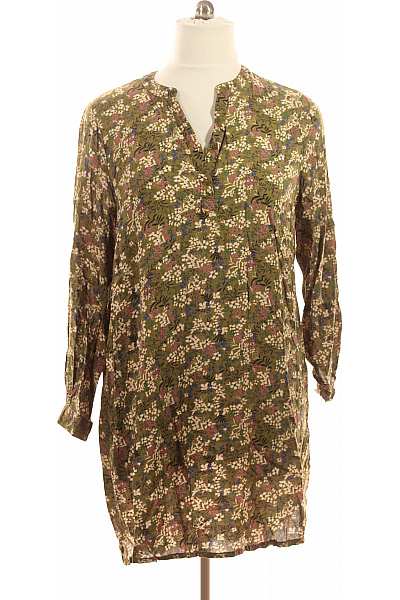 Kaffe dámské šaty zelené květované volnočasové s dlouhým rukávem Velikost 44 | Kaffe | obrázek 2