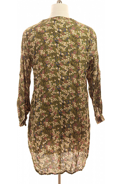 Kaffe dámské šaty zelené květované volnočasové s dlouhým rukávem Velikost 44 | Kaffe | obrázek 3