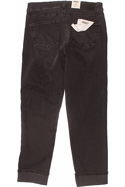 Angels černé džíny s kamínky ohrnuté strečové rovné Vel. 36 | Angels | obrázek 2