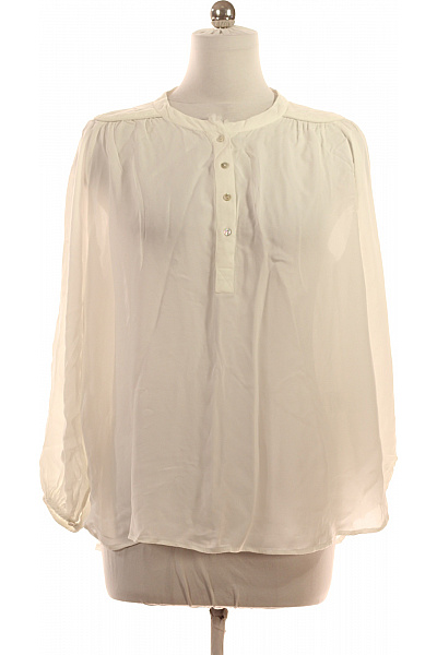 Princess Goes Hollywood Dámská Viskózová Bílá Halenka Volná Tuniková Elegantní Průsvitná Vel. 42