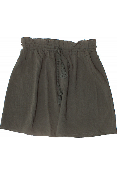 VILA Dámská zelená nabíraná mini sukně s gumou v pase a třásněmi Velikost 38 | VILA | obrázek 2