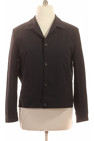 Hugo Boss Pánská Polyamidová Černá Texturovaná Jarní Lehká Košilová Bunda Velikost 50