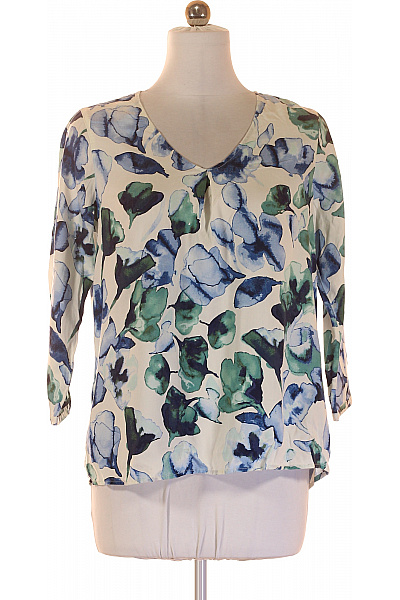 LANDS´END Dámská lyocellová halenka s 3/4 rukávem květinová volná elegantní Velikost 40 | LANDS´END | obrázek 2