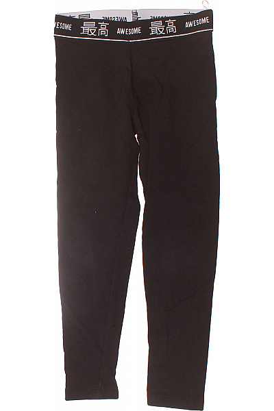 Canda Dívčí černé legíny s potiskem pasu Velikost 128 | Canda | obrázek 2