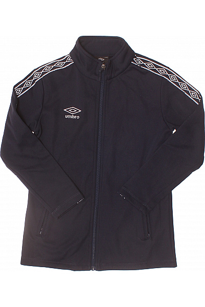 Umbro Dětská Chlapecká Mikina Tmavě Modrá Celozipový Sportovní Polyester