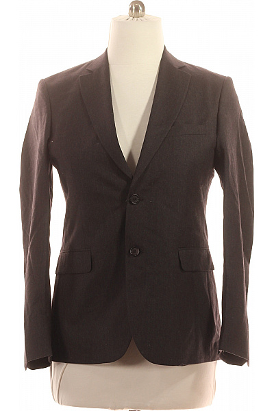 LAB Pánské společenské sako tmavě hnědé jednořadé elegantní na běžné nošení Velikost L | LAB | obrázek 2
