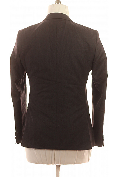 LAB Pánské společenské sako tmavě hnědé jednořadé elegantní na běžné nošení Velikost L | LAB | obrázek 3