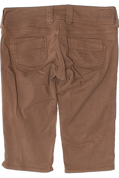 Pepe Jeans Dámské bavlněné hnědé kraťasy ke kolenům ležérní s kapsami Vel. 30 | Pepe Jeans | obrázek 3