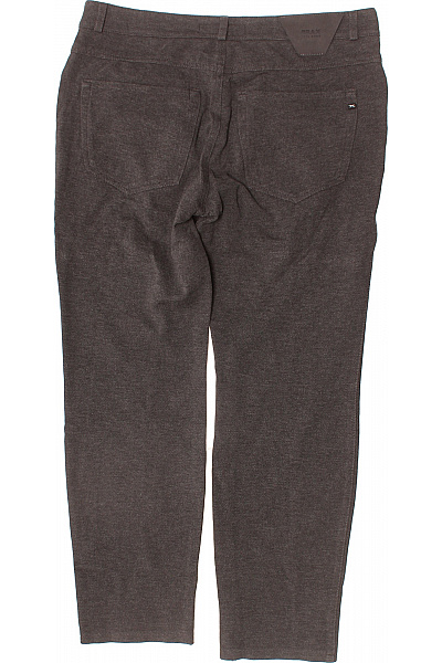 BRAX Pánské rovné volnočasové tmavě hnědé úpletové kalhoty s kapsami Vel. 32/32 | BRAX | obrázek 3