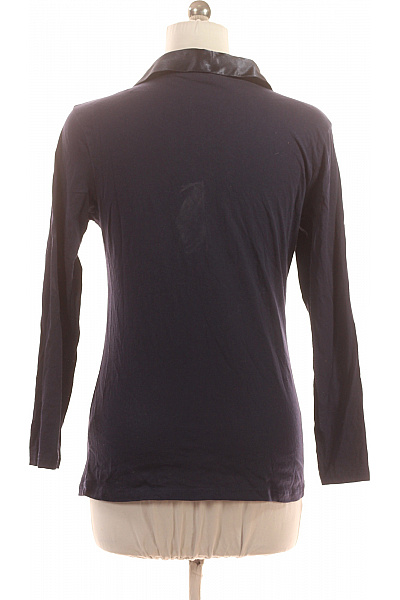 Temperley Dámské modré pyžamo dlouhý rukáv saténový límec zavazování Velikost M | Temperley | obrázek 2