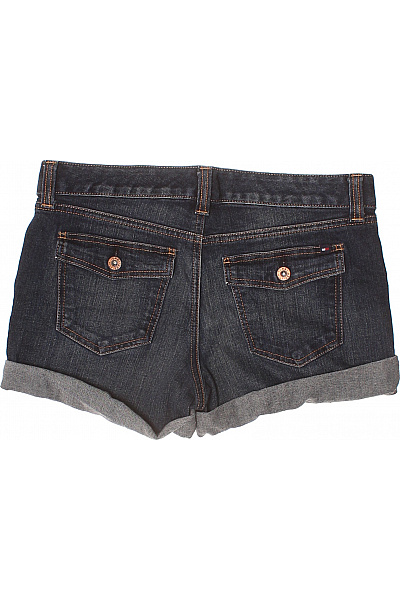 TOMMY HILFIGER Dámské bavlněné riflové kraťasy tmavě modré s kapsami ležérní krátké Vel. 2 | TOMMY HILFIGER | obrázek 3