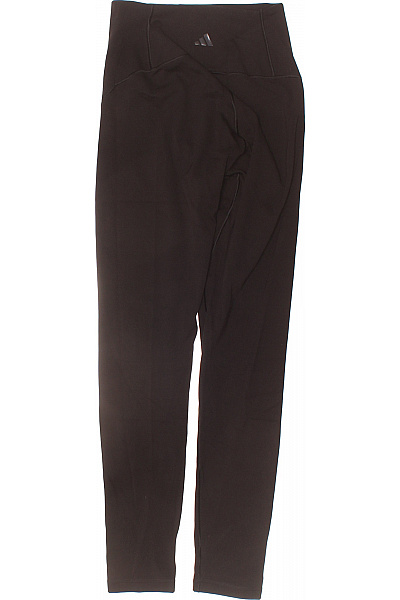 ADIDAS Dámské tmavě hnědé sportovní legíny s vysokým pasem na cvičení Velikost XS | ADIDAS | obrázek 2