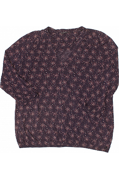 Marc O´Polo Dámská tmavá vzorovaná halenka s dlouhým rukávem a výstřihem do V Velikost M | Marc O´Polo | obrázek 2