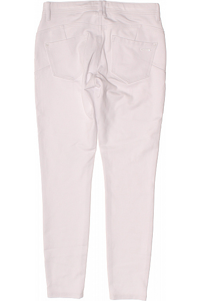 Sublevel dámské bílé skinny kalhoty s vysokým pasem volnočasové Vel. s | Sublevel | obrázek 3