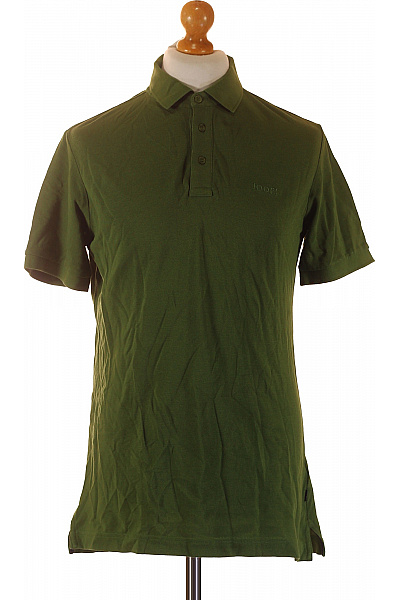 JOOP! Pánské Bavlněné Khaki Polo Tričko S Krátkým Rukávem Jednobarevné Velikost S