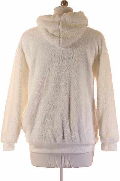 Dámská bílá chlupatá mikina s kapucí a zipem Velikost XXL | Unimoda | obrázek 3