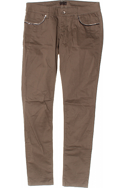 Guess Dámské hnědé plátěné kalhoty s kapsami ležérní rovné Vel. 28 | Guess | obrázek 2