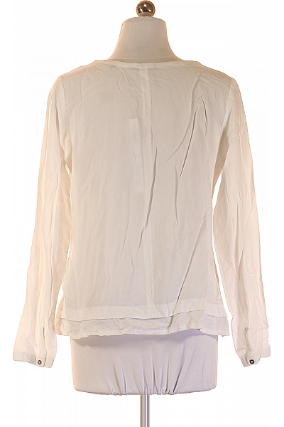 ZERO Bílá halenka s dlouhým rukávem a výstřihem Velikost 36 | ZERO | obrázek 3